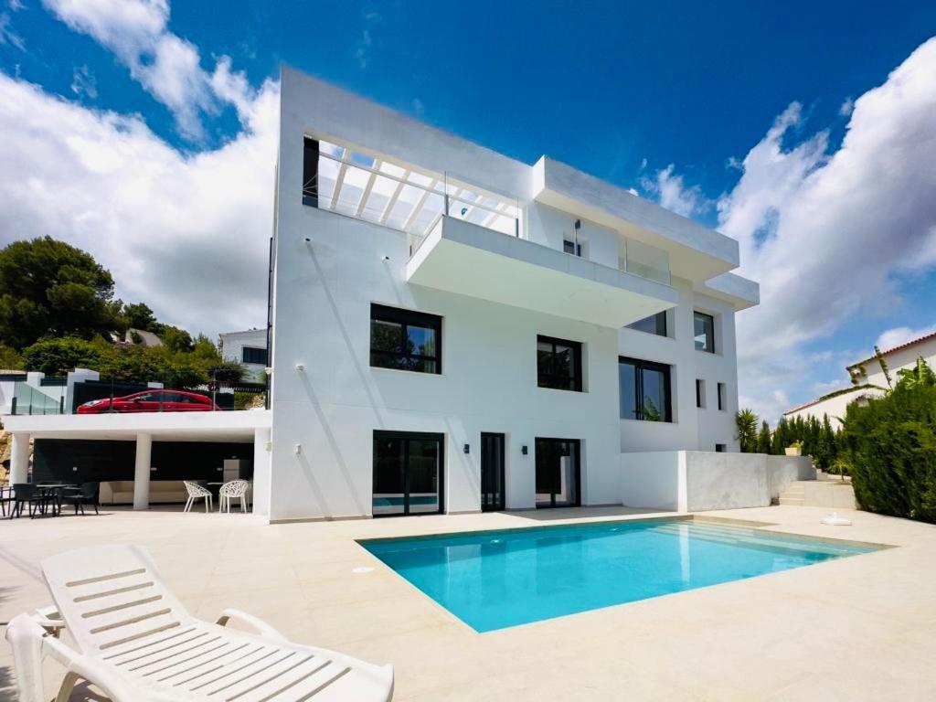 Calpe Villa Lujo Playa Piscina Jardin Barbacoa Ideal Familias Y Grupos Exterior foto